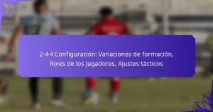 2-4-4 Configuración: Variaciones de formación, Roles de los jugadores, Ajustes tácticos
